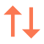 two orange arrows