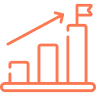 orange increasing graph