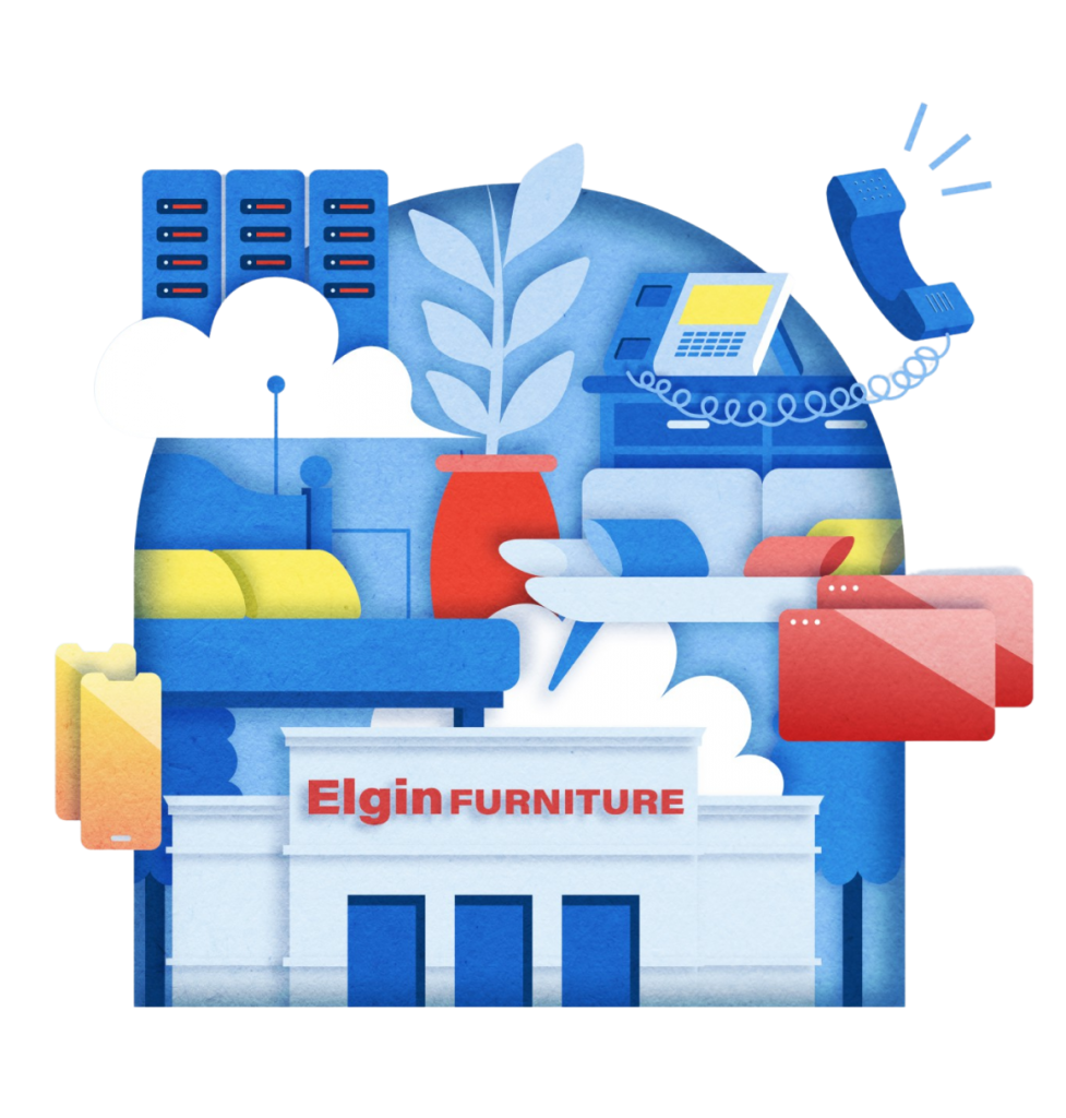 Elgin Furniture Leverages VoIP for All Three Stores Warwick Clients