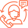 expert support symbol orange