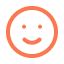 orange smiley face