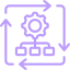 IT infrastructure symbol purple