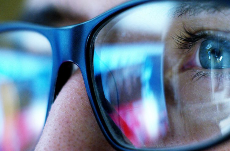 close-up of a gentleman wearing glasses