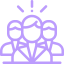 management symbol purple