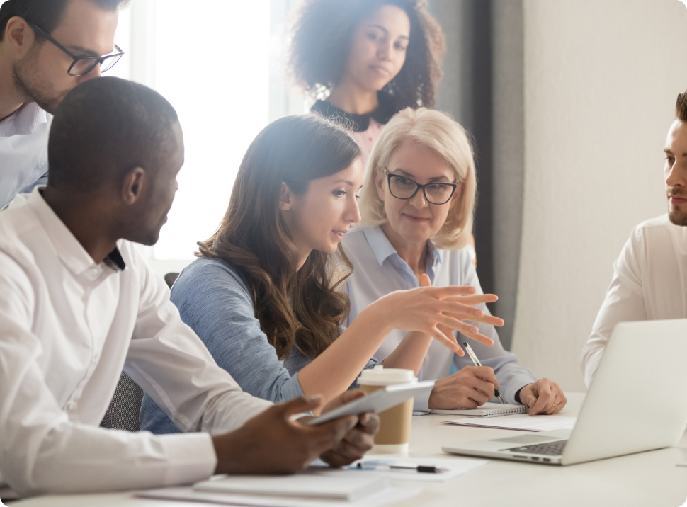 IT Staff having a meeting