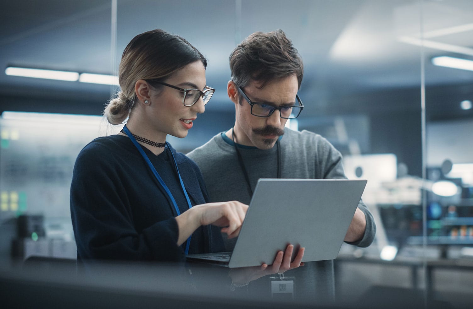 cyber team reviewing infrastructure