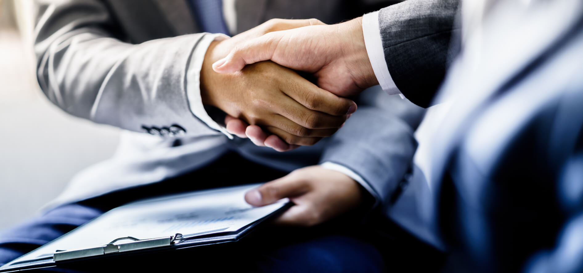 men shaking hands